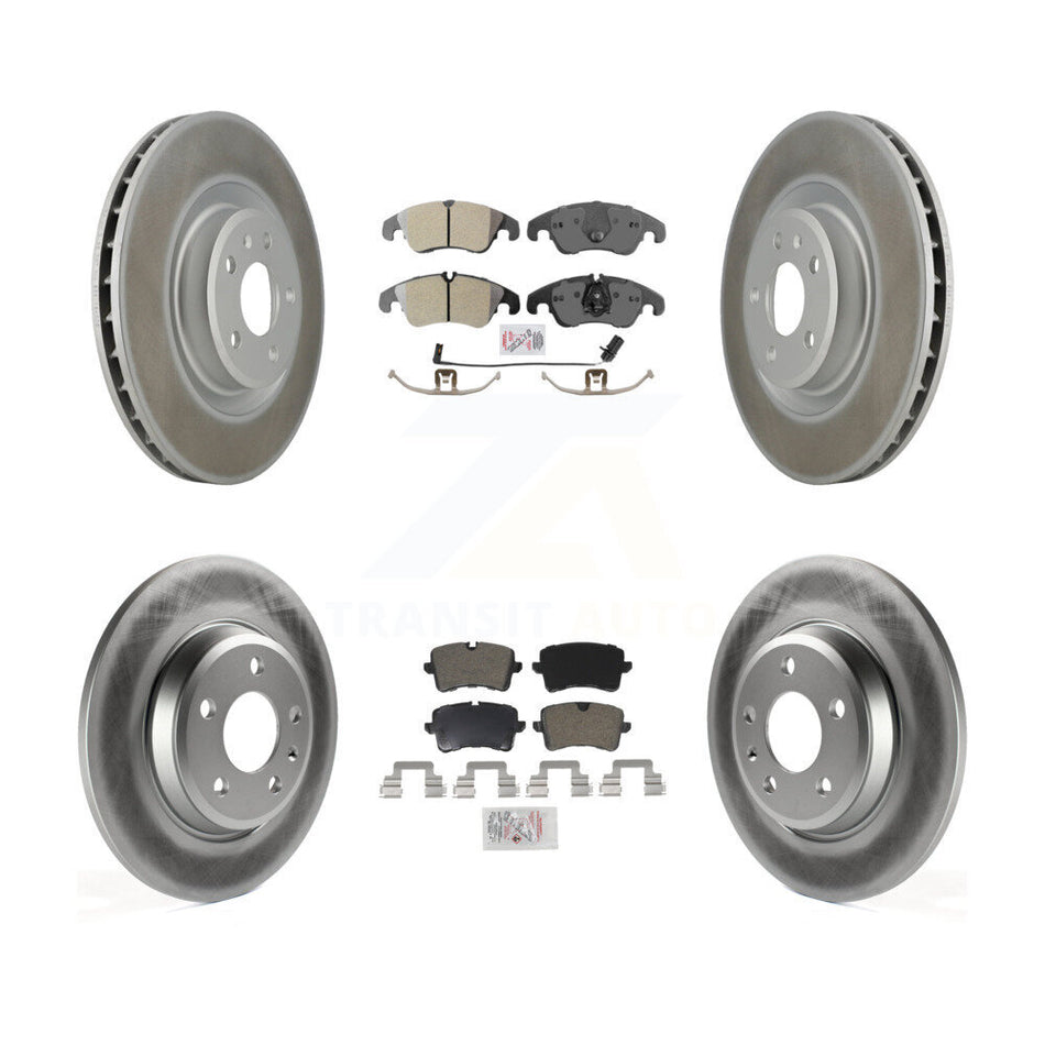 Front Rear Semi-Metallic Pads And Coated Disc Brake Rotors Kit For Audi A6 KGA-101128