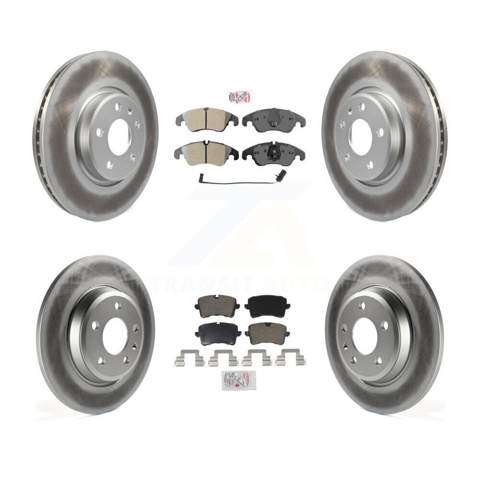 Front Rear Semi-Metallic Pads And Coated Disc Brake Rotors Kit For Audi A6 KGA-101129