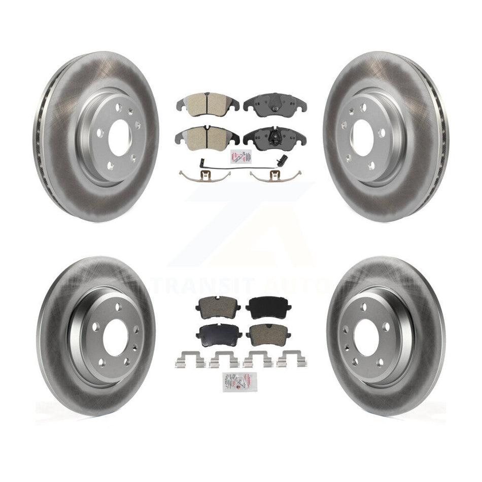 Front Rear Semi-Metallic Pads And Coated Disc Brake Rotors Kit For Audi A6 KGA-101129