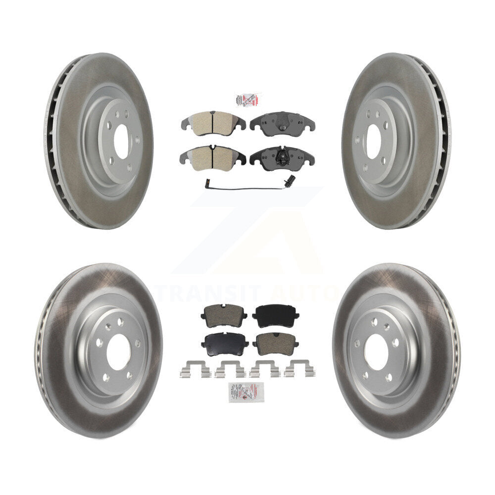 Front Rear Semi-Metallic Pads And Coated Disc Brake Rotors Kit For Audi A6 Quattro A7 KGA-101130