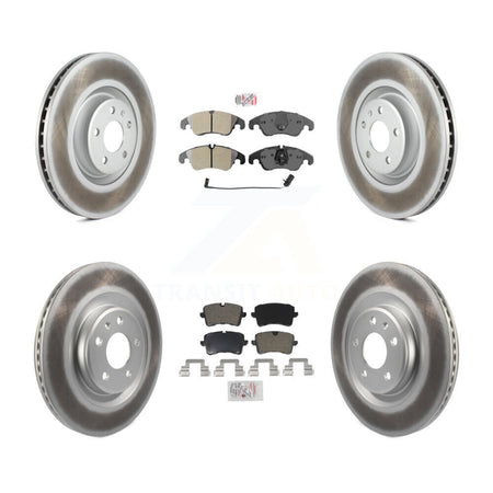Front Rear Semi-Metallic Pads And Coated Disc Brake Rotors Kit For Audi A6 KGA-101131