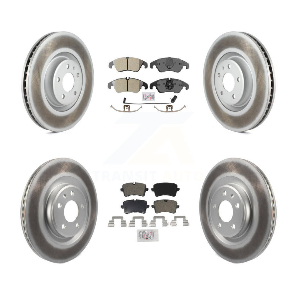 Front Rear Semi-Metallic Pads And Coated Disc Brake Rotors Kit For Audi A6 KGA-101131