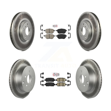 Front Rear Ceramic Pads And Coated Disc Brake Rotors Kit For Nissan Murano KGA-101135