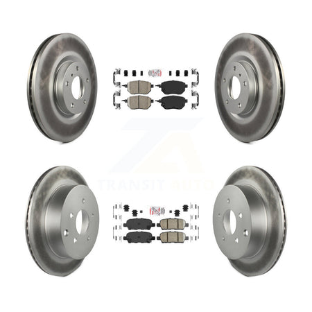 Front Rear Ceramic Pads And Coated Disc Brake Rotors Kit For Nissan Murano KGA-101137