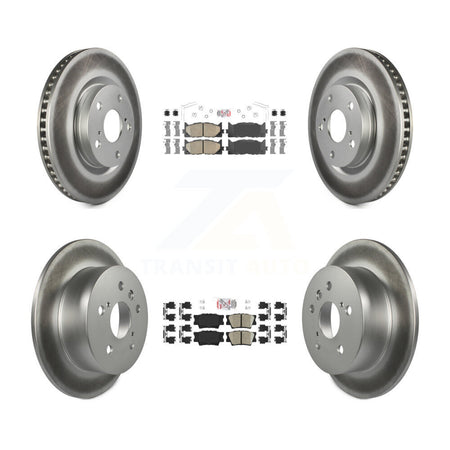 Front Rear Ceramic Pad Coated Brake Rotors Kit For Toyota Camry Lexus ES350 Avalon ES300h KGA-101183