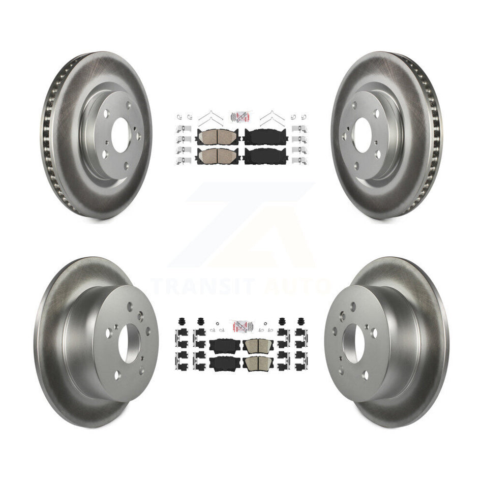 Front Rear Ceramic Pad Coated Brake Rotors Kit For Toyota Camry Lexus ES350 Avalon ES300h KGA-101184