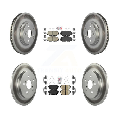 Front Rear Ceramic Pad Coated Disc Brake Rotor Kit For Toyota Corolla Matrix Pontiac Vibe KGA-101199