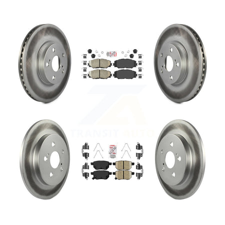 Front Rear Ceramic Pad Coated Disc Brake Rotor Kit For Toyota Corolla Matrix Pontiac Vibe KGA-101200