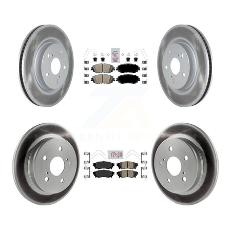 Front Rear Ceramic Pad & Coated Brake Rotor Kit For Toyota RAV4 Camry Corolla Cross Lexus KGA-101212