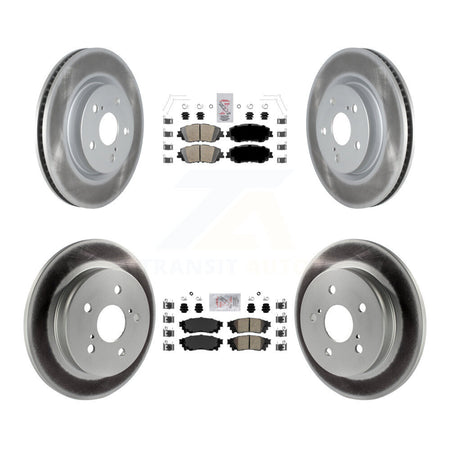 Front Rear Ceramic Pad & Coated Brake Rotor Kit For Toyota RAV4 Camry Corolla Cross Lexus KGA-101220