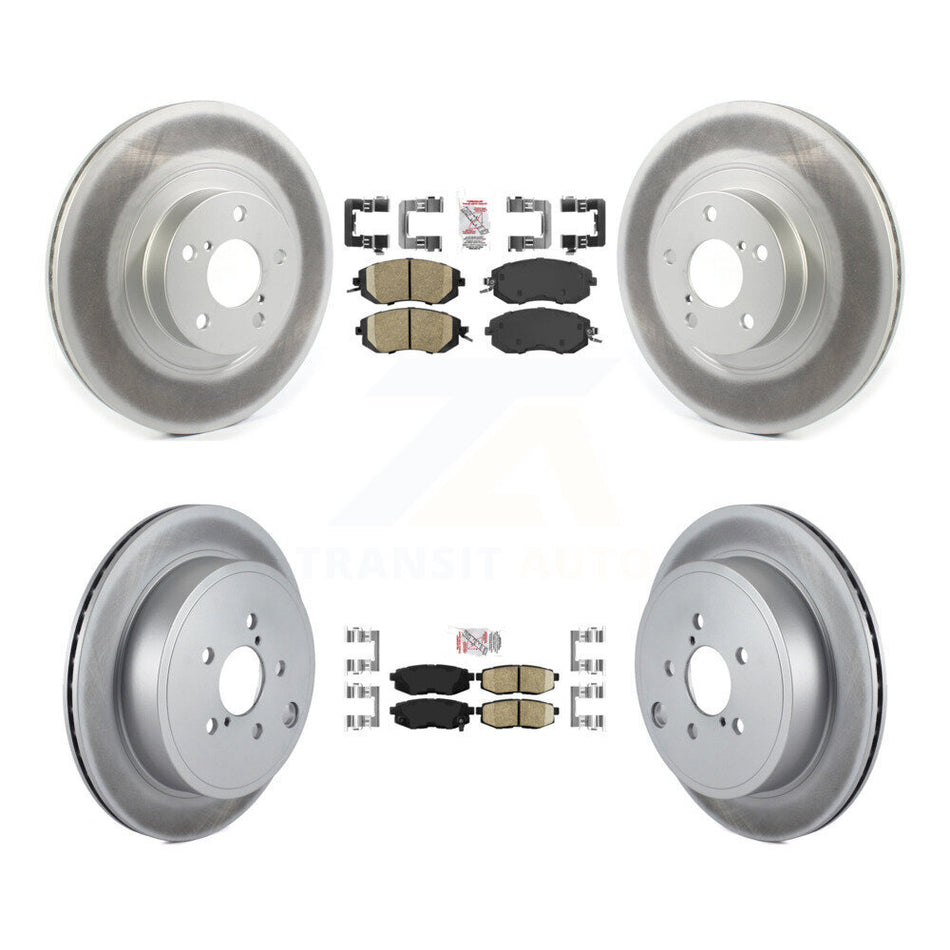Front Rear Ceramic Pads And Coated Disc Brake Rotors Kit For Subaru BRZ Toyota 86 GR86 KGA-101272