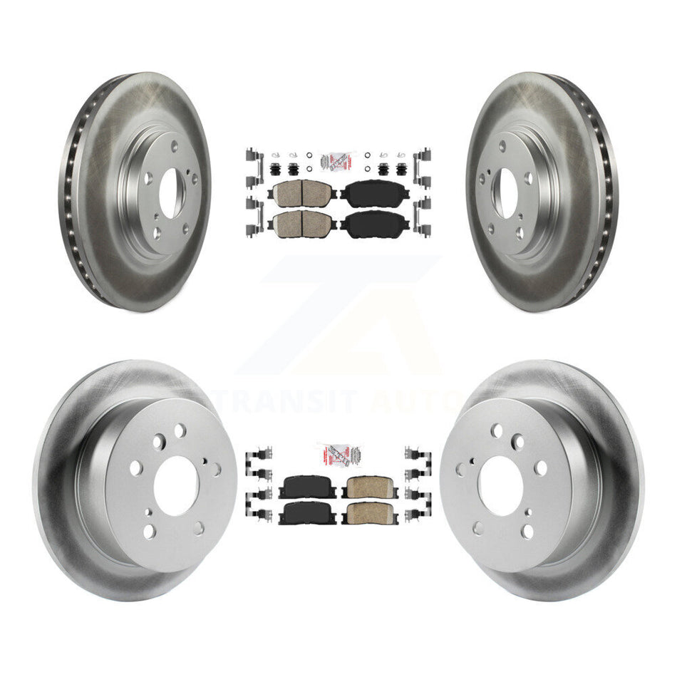 Front Rear Ceramic Pads And Coated Disc Brake Rotors Kit For 2004-2006 Lexus ES330 KGA-101274