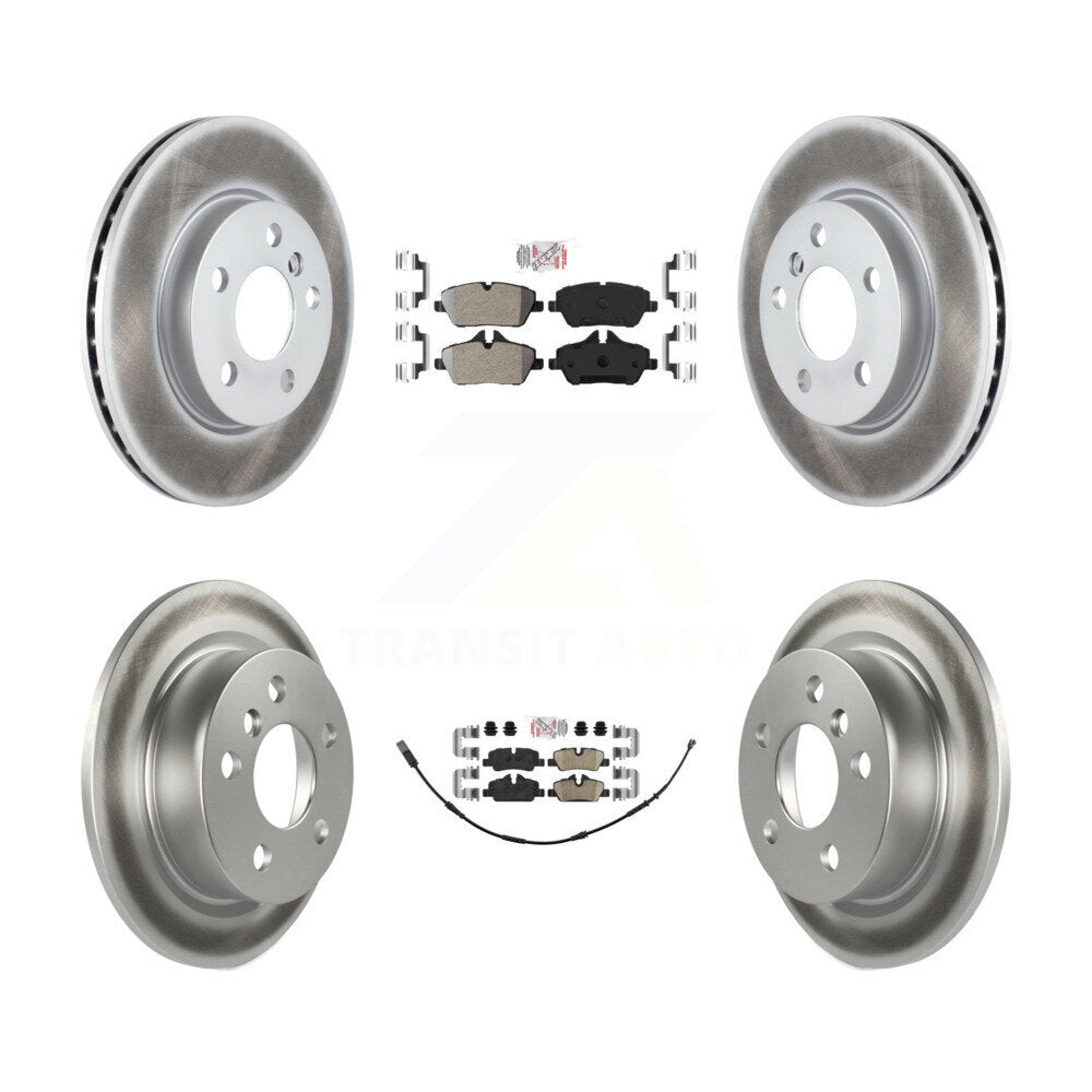 Front Semi-Metallic Rear Ceramic Pads And Coated Disc Brake Rotors Kit For Mini Cooper KGA-101300