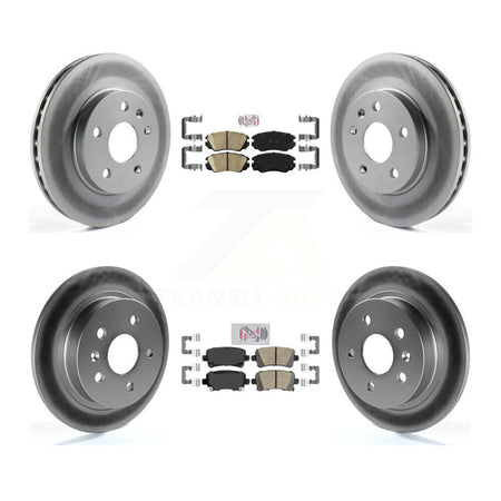 Front Rear Ceramic Pad Coat Disc Brake Rotor Kit For Chevrolet Malibu Naturally Aspirated KGA-101315