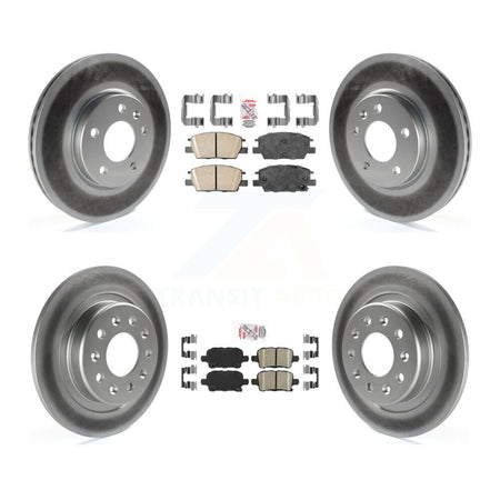 Front Rear Ceramic Pad Coat Disc Brake Rotor Kit For Chevrolet Equinox GMC Terrain Malibu KGA-101321