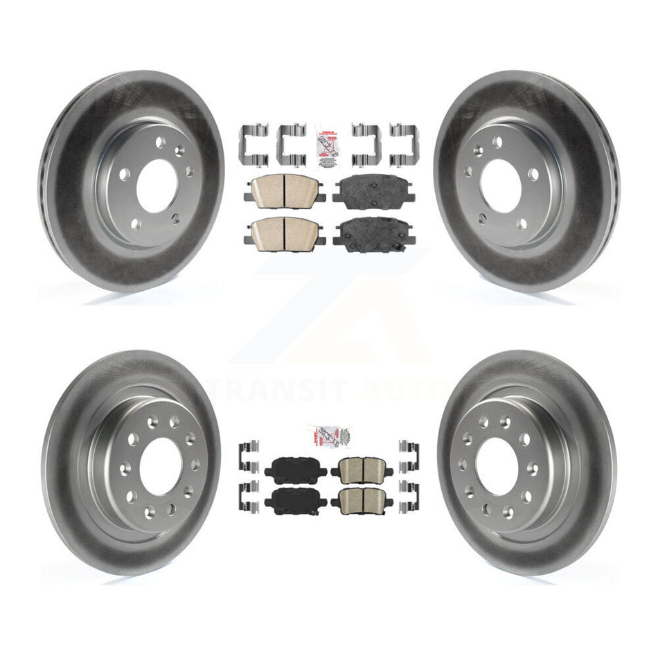 Front Rear Ceramic Pad Coat Disc Brake Rotor Kit For Chevrolet Equinox GMC Terrain Malibu KGA-101321