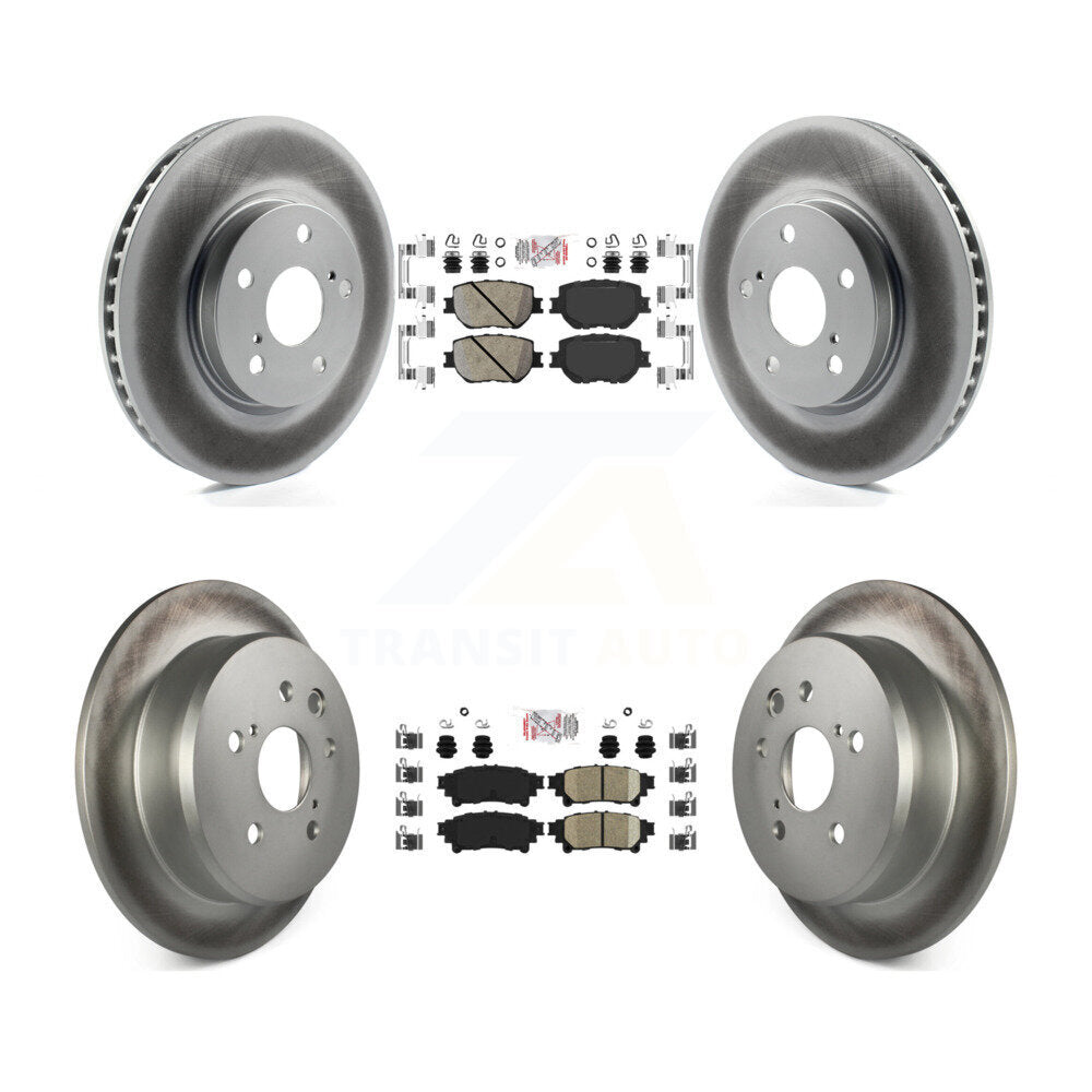 Front Rear Ceramic Pads And Coated Disc Brake Rotors Kit For Lexus IS250 KGA-101337
