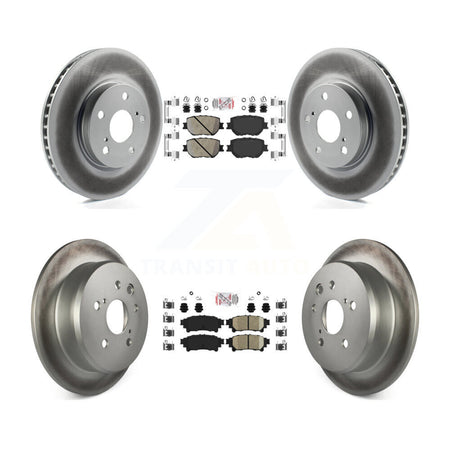 Front Rear Ceramic Pads And Coated Disc Brake Rotors Kit For Lexus IS250 KGA-101337