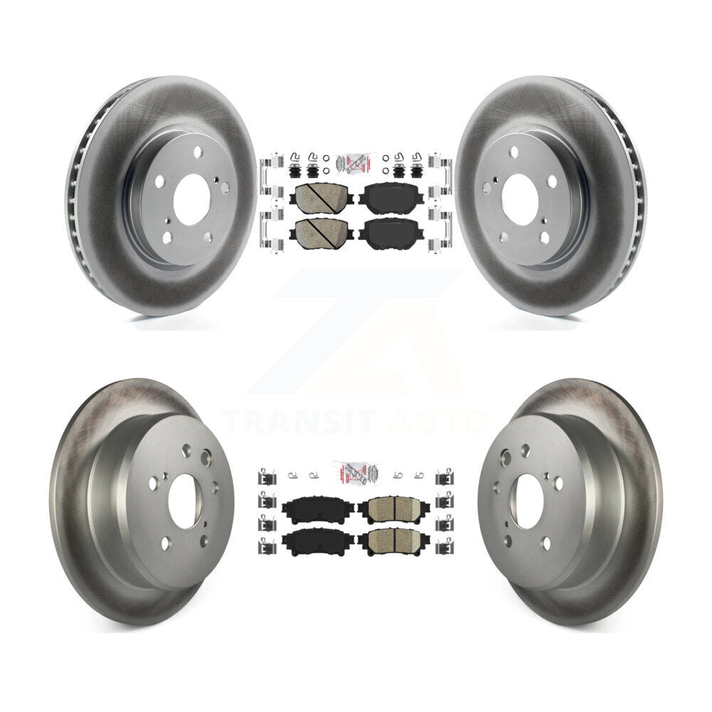 Front Rear Ceramic Pads And Coated Disc Brake Rotors Kit For Lexus IS250 KGA-101339