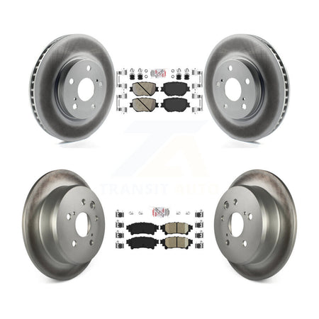 Front Rear Ceramic Pads And Coated Disc Brake Rotors Kit For Lexus IS250 KGA-101339