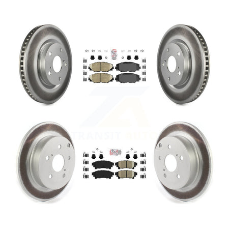 Front Rear Ceramic Pads And Coated Disc Brake Rotors Kit For 2016-2020 Toyota Mirai KGA-101346