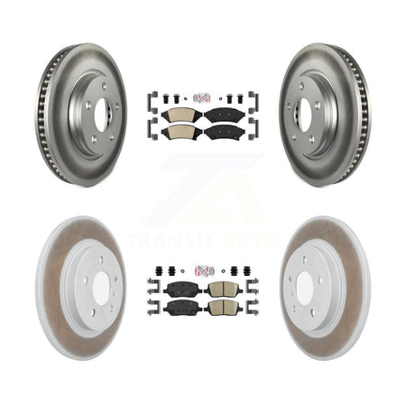 Front Rear Ceramic Pad Coated Brake Rotor Kit For Chevrolet Uplander Buick Terraza Saturn KGA-101443