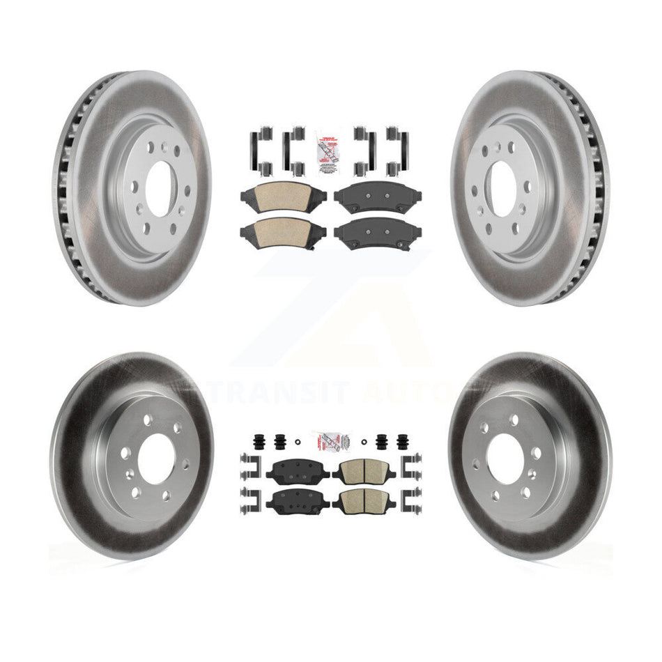 Front Rear Ceramic Pad Coat Brake Rotors Kit For Pontiac Montana Chevrolet Uplander Buick KGA-101448