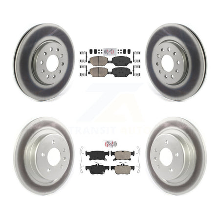Front Rear Ceramic Pads And Coated Disc Brake Rotors Kit For Buick Envision KGA-101480