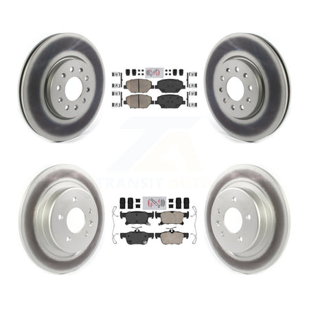 Front Rear Ceramic Pads And Coated Disc Brake Rotors Kit For Buick Envision KGA-101484