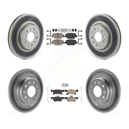 Front Rear Ceramic Pads And Coated Disc Brake Rotors Kit For Buick Envision KGA-101486