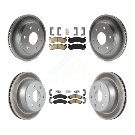 Front Rear Ceramic Pad Coat Brake Rotor Kit For Chevrolet GMC Silverado 1500 Sierra Yukon KGA-101516