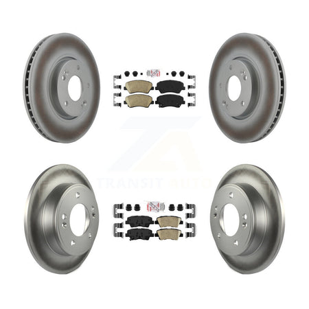 Front Rear Ceramic Pad Coat Brake Rotor Kit For Kia Forte With 300mm Diameter KGA-101561