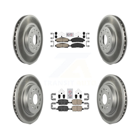 Front Rear Ceramic Pad Coat Disc Brake Rotor Kit For Chevrolet Traverse GMC Acadia Blazer KGA-101613