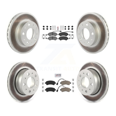 Front Rear Semi-Metallic Pad Coated Disc Brake Rotor Kit For Ram ProMaster 2500 3500 1500 KGA-101662