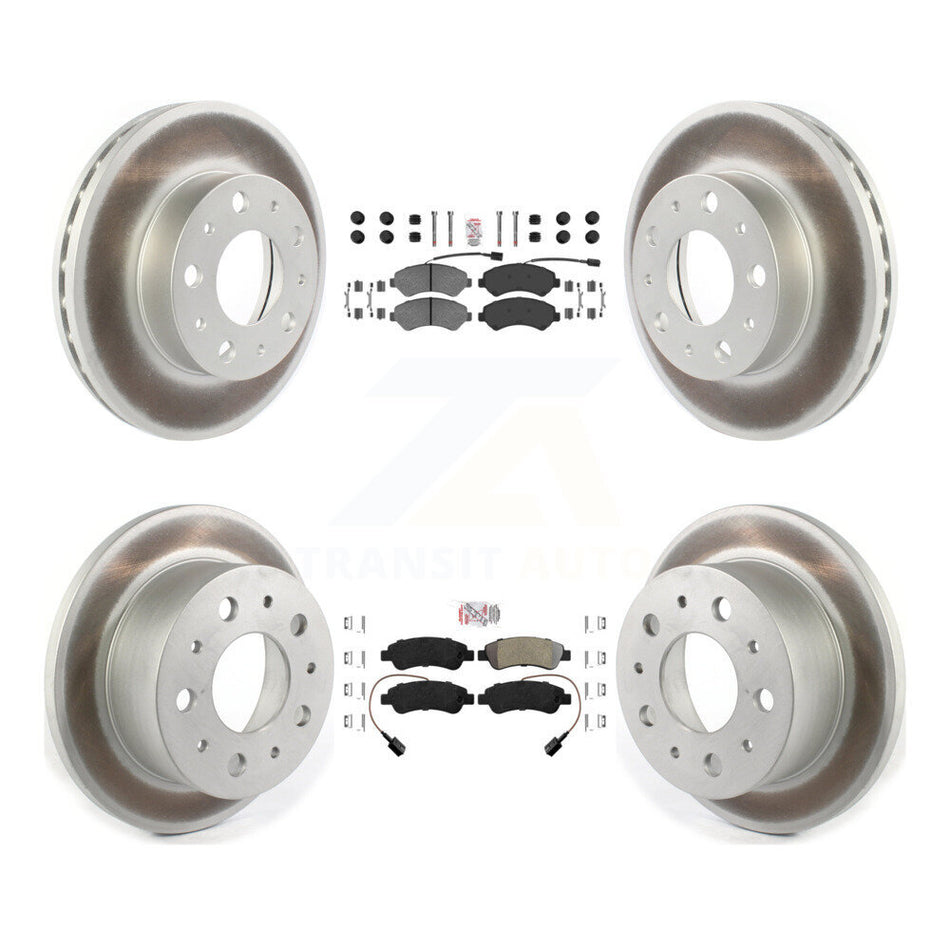 Front Rear Semi-Metallic Pad Coated Disc Brake Rotor Kit For Ram ProMaster 2500 3500 1500 KGA-101668