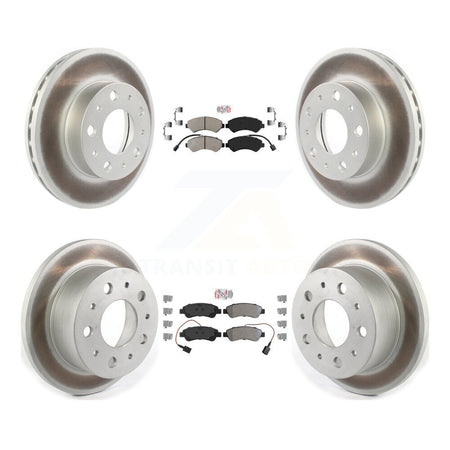 Front Rear Semi-Metallic Pad Coated Disc Brake Rotor Kit For Ram ProMaster 2500 3500 1500 KGA-101673