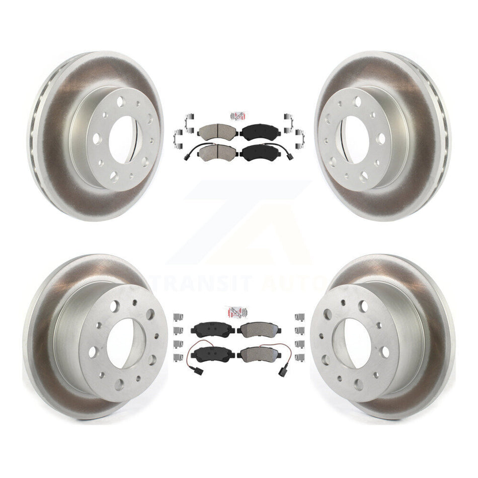 Front Rear Semi-Metallic Pad Coated Disc Brake Rotor Kit For Ram ProMaster 2500 3500 1500 KGA-101673