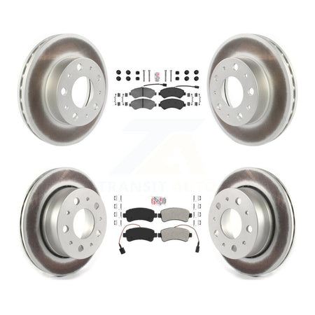 Front Rear Semi-Metallic Pad Coated Disc Brake Rotor Kit For Ram ProMaster 2500 3500 1500 KGA-101674