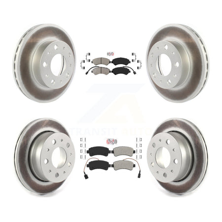 Front Rear Semi-Metallic Pad Coated Disc Brake Rotor Kit For Ram ProMaster 2500 3500 1500 KGA-101675