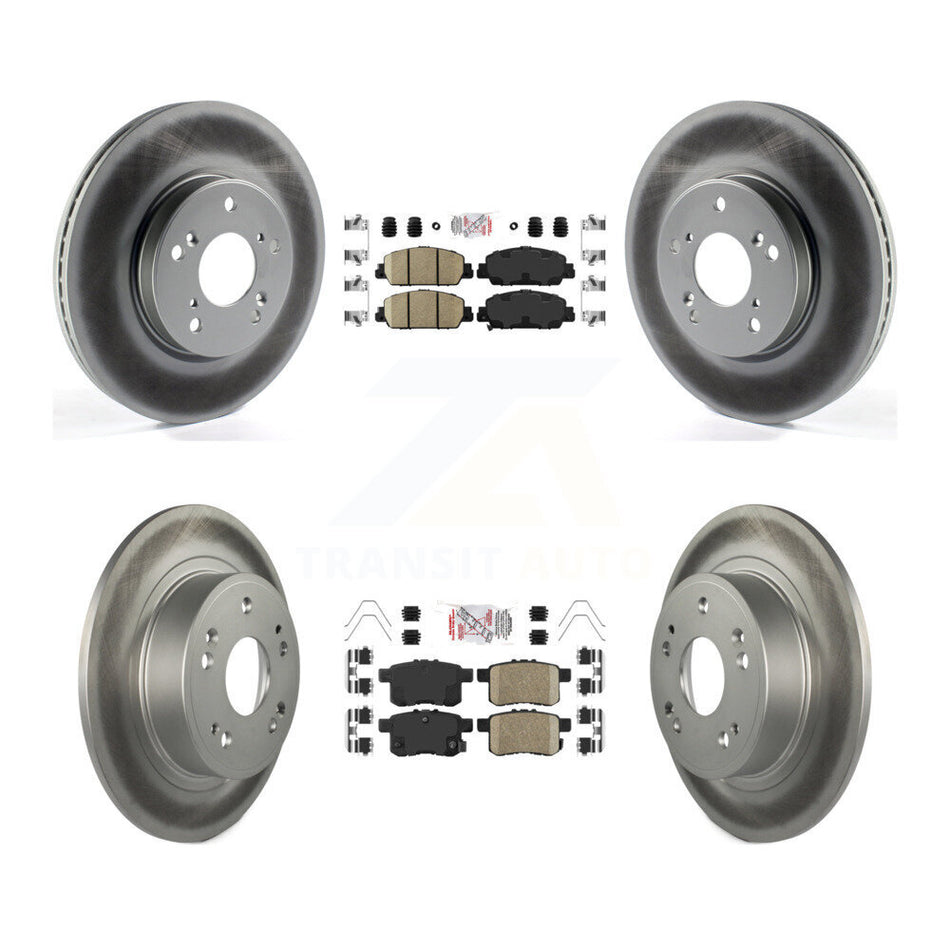 Front Rear Ceramic Pads And Coated Disc Brake Rotors Kit For Honda Accord KGA-101750