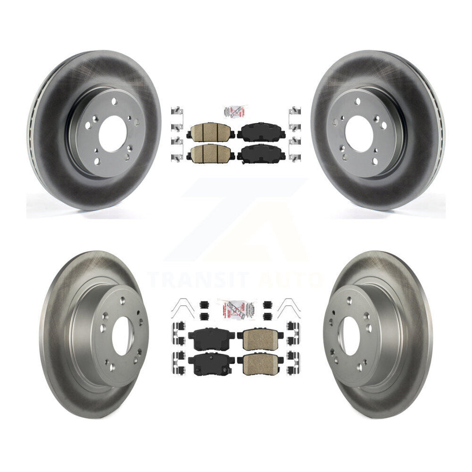 Front Rear Ceramic Pads And Coated Disc Brake Rotors Kit For Honda Accord KGA-101751