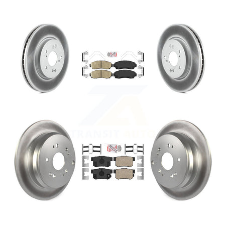 Front Rear Ceramic Pads And Coated Disc Brake Rotors Kit For Acura RDX KGA-101771