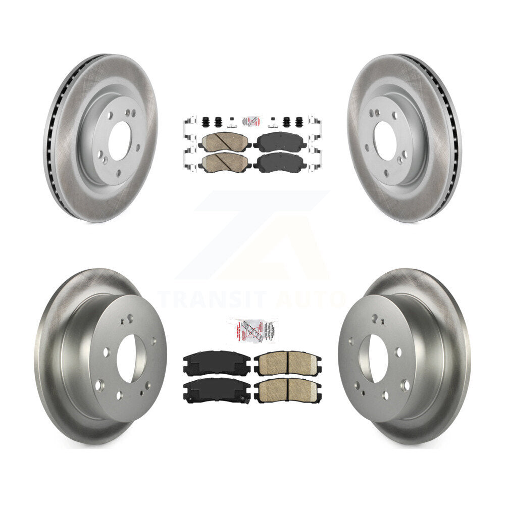 Front Rear Ceramic Pads And Coated Disc Brake Rotors Kit For Mitsubishi Eclipse Galant KGA-101792