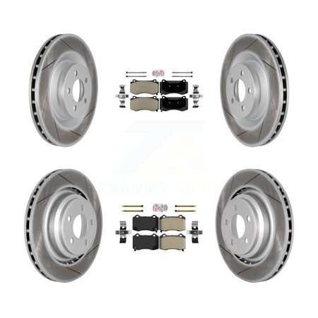Front Rear Semi-Metallic Pad Coated Brake Rotor Kit For Dodge Charger Chrysler 300 Magnum KGA-101809