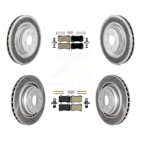Front Rear Semi-Metallic Pad Coated Brake Rotor Kit For Dodge Charger Chrysler 300 Magnum KGA-101811