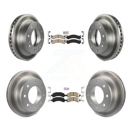 Front Rear Ceramic Pad Coated Disc Brake Rotors Kit For GMC Savana 2500 Chevrolet Express KGA-101852