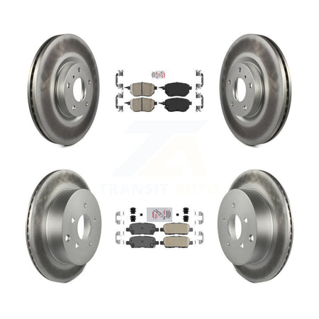 Front Rear Ceramic Pads And Coated Disc Brake Rotors Kit For Nissan Murano KGA-101897