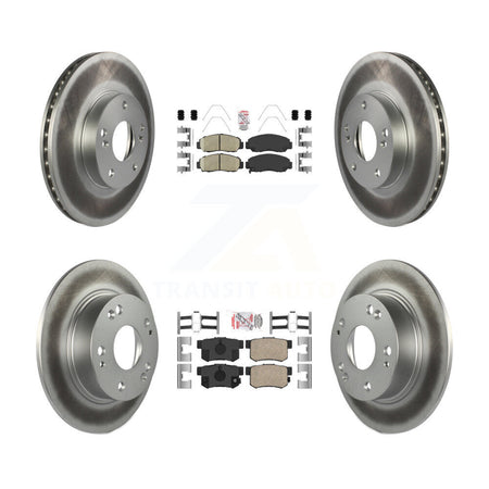 Front Rear Ceramic Pads And Coated Disc Brake Rotors Kit For Honda Accord KGA-101935