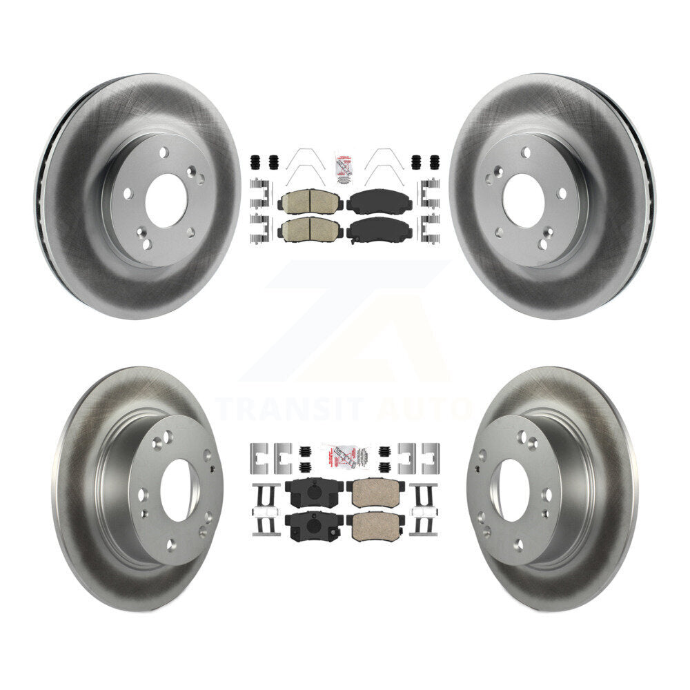 Front Rear Ceramic Pads And Coated Disc Brake Rotors Kit For Honda Accord KGA-101950