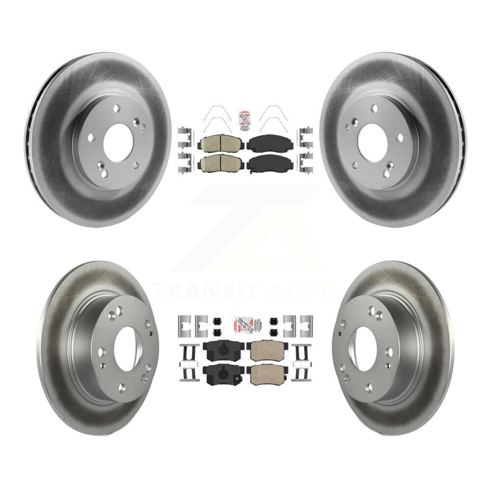 Front Rear Ceramic Pads And Coated Disc Brake Rotors Kit For Honda Accord KGA-101951